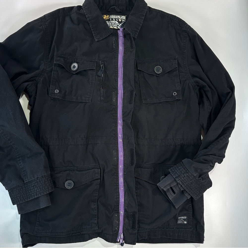Quiksilver Utility Jacket Gorpcore Field Coat Bla… - image 5